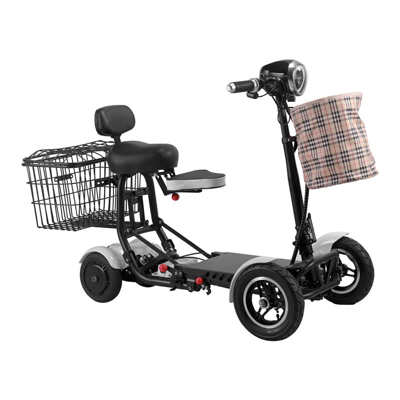 DH0305 CE-geprüfter All-Terrain-Klapp-Elektro-Reiseroller mit Kindersitz, 4-Rad-Mobilitätsroller